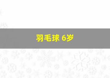 羽毛球 6岁